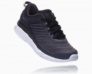 Hoka One One Akasa Wanderschuhe Damen Schwarz Dunkelgrau | 95426MLGS