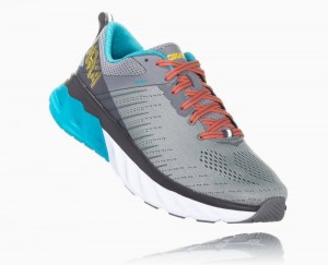 Hoka One One Arahi 3 Wanderschuhe Damen Grau Blau | 26914VGWK