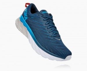 Hoka One One Arahi 4 Wide Straßenlaufschuhe Herren Blau Blau | 34621RQUE
