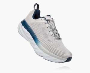 Hoka One One Bondi 6 Wanderschuhe Damen Lunar Rock/Nimbus Cloud | 61034MHPQ