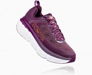 Hoka One One Bondi 6 Wanderschuhe Damen Lila | 58463XKLP