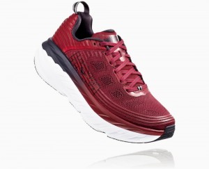 Hoka One One Bondi 6 Wanderschuhe Herren Rot Schwarz | 63019CDVS