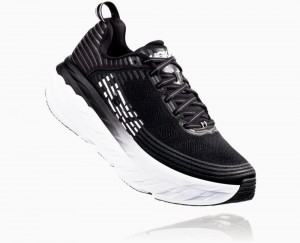 Hoka One One Bondi 6 Wanderschuhe Herren Schwarz Weiß | 23508RICS