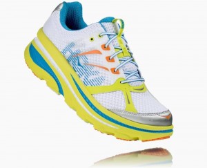 Hoka One One Bondi B Straßenlaufschuhe Herren Orange Weiß | 12569JHQT