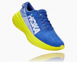 Hoka One One Carbon X Wanderschuhe Herren Blau | 68291AOQJ
