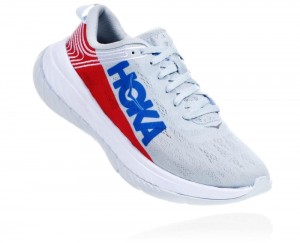 Hoka One One Carbon X Wanderschuhe Herren Blau | 92631MDLT