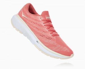 Hoka One One Cavu 3 Straßenlaufschuhe Damen Lantana/Eggnog | 64507GDET