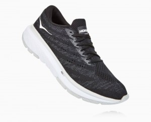 Hoka One One Cavu 3 Straßenlaufschuhe Damen Schwarz Weiß | 41962NFTH