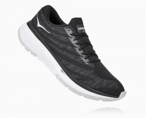 Hoka One One Cavu 3 Straßenlaufschuhe Herren Schwarz Weiß | 41923NWRU