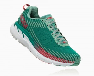Hoka One One Clifton 5 Wanderschuhe Damen Grün | 16285LDNB