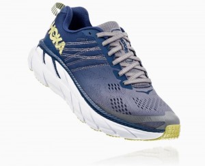Hoka One One Clifton 6 Wanderschuhe Damen Blau | 09413FCBE