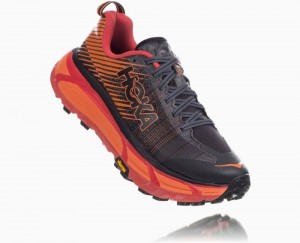 Hoka One One EVO Mafate 2 Trail Schuhe Damen Schwarz Rot | 75239EQSU
