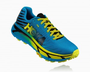 Hoka One One EVO Mafate Trail Schuhe Damen Blau Orange | 71469GHIP
