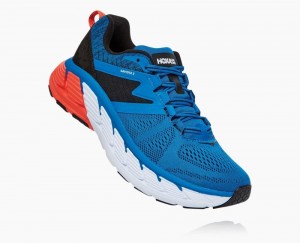 Hoka One One Gaviota 2 Erholungsschuhe Damen Königsblau Blau Dunkelgrau | 75936RFTG