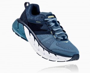 Hoka One One Gaviota 2 Wanderschuhe Herren Blau | 85614ZCWK