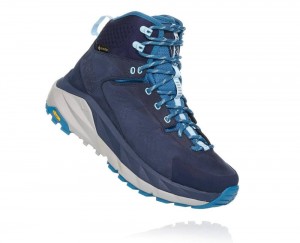 Hoka One One Kaha GORE Wanderstiefel Damen Schwarz Blau | 16380WHOA