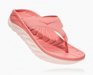 Hoka One One ORA Flip Flops Damen Rosa Hellblau | 42107NTAJ