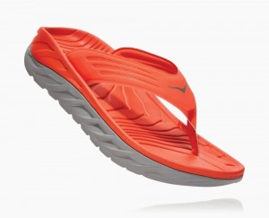Hoka One One ORA Flip Flops Damen Rot | 93026KPXZ