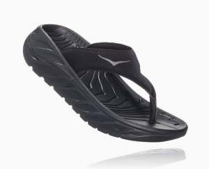 Hoka One One ORA Flip Flops Herren Schwarz Dunkelgrau | 20745ZROF