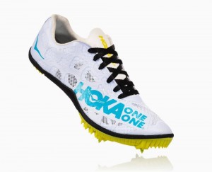 Hoka One One Rocket MD Spikes Damen Schwarz Blau | 06597FBPO