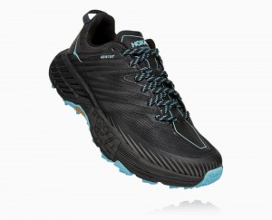 Hoka One One Speedgoat 4 GORE Wanderschuhe Damen Dunkelgrau Dunkelgrau | 49703VYXM