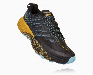 Hoka One One Speedgoat 4 Wide Trail Schuhe Damen Braun Dunkelgrau | 61502JGBP