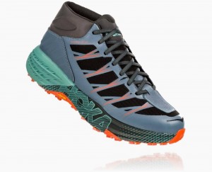 Hoka One One Speedgoat Mid Waterproof Wanderstiefel Herren Grün | 82367YUMX