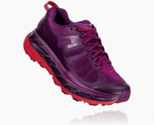 Hoka One One Stinson ATR 5 Wanderschuhe Damen Lila Rot | 72196OMDV